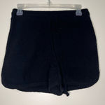 AQUA  Teddy Fleece Shorts Black Size Small NWT loungewear‎ Photo 0