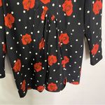 Saint Laurent  Silk Floral Rose Dot Mini Dress Size‎ 42 Photo 5