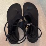 Black Suede Studio Mindy Ankle Strap Preppy Boho Chic Minimalist Sandal 7.5/37.5 Photo 1