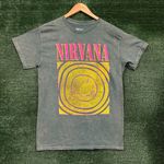 Nirvana Smiley green T-shirt, size medium Photo 0