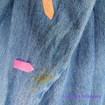 Vintage Luna Pier *stained" long sleeve jean shirt Independence Day, size M Blue Size M Photo 3