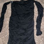 American Threads Black off the shoulder mini dress  Photo 1