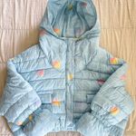Selkie The Slopes Hooded Puffer Jacket Retro Plaid Blue 5X NWT Photo 0