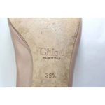 Chloé Chloe Lauren Gold Metallic Scalloped Made Italy Sz US 39.5 Sz 8.5Flats Shoes Photo 8