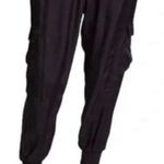 Cinq a Sept Giles Cargo Silky High Rise Jogger Black Pull On Pant, Sz XS Photo 0