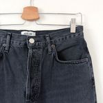 AGOLDE Riley High Rise Straight Crop in Contraband Black Distressed Size 27 Photo 1