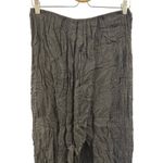 Free People Charcoal Gray Gauze Maxi Skirt Size M Crinkled Lightweight Fashion Photo 2