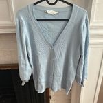 Primark Light Blue V-Neck Cardigan Sweater Photo 0