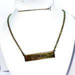 Handmade Infinity & Beyond Gold-Tone Reversible Necklace Photo 1