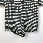 Ark & Co. Boutique Black & Ivory Printed 3/4 Sleeve Romper M Photo 45