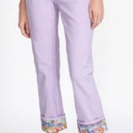 Johnny Was  Reina Boyfriend Cuff Jeans Lavender 28 NWT MSRP$278.00 Photo 0