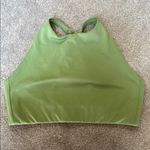 Girlfriend Collective  Lime Green High Neck Crossback Sports Bra Size S Photo 0