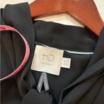 HD in Paris Anthropologie  Astral Tie Neck Black‎ Chiffon Blouse size 4 Photo 10
