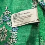 Knox Rose S Green Paisley Peasant Top Boho Floral Puff Sleeve Cottagecore Photo 6