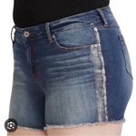 Torrid High Waist Stretch Denim Distressed Jeans Silver Details on Sides Size 26 Photo 0