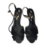 Nina Satin Criss Cross Ankle Strap Sandals Photo 23