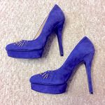 Rachel Roy RACHEL  Rflenaya Suede Studded Heels Photo 5
