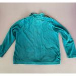 Sport Savy Women's Velour Full Zip Jacket Teal Size M‎ Casual Long Sleeve Green Size M Photo 1