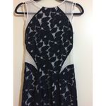 Issue New York Floral Backless Mesh Gown Size L Photo 3