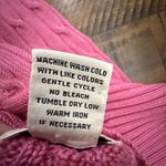 Brooks Brothers 346  Sweater Mercerized Cotton Pink Cable Knitted Women's Medium Photo 3