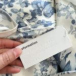 Reformation NWT  Poppies Cutout Silk White Blue Floral Maxi Dress Sz 12 Photo 6