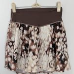 Aerie Offline By Brown Cream Print Skort Skirt Athletic Activewear Size Small Photo 0