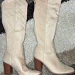 Suede Slouchy Western Boots Tan Size 9 Photo 3