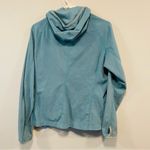 The North Face teal blue green zip up fleece sweatshirt, women’s size large Photo 6