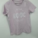 ACDC Pink Baby Tee Size Small Grunge Photo 2