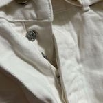 The Kooples The Koople Women Ripped White Denim Shorts Size 30 High Waist With Belt Photo 3