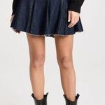 RE/DONE $595 NWT  x LEVI'S INDIGO FLOUNCE SKIRT SZ 24 Photo 0