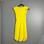 NWOT Everleigh Bright Yellow Ruffle Sleeve Dress Knee‎ Length Spring Summer XS Size undefined Photo 4
