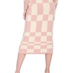 En Saison Josena Checkered Knit Midi Skirt Photo 2