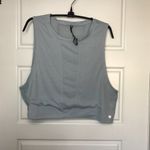 Wildfox Athletic Mesh Back Cropped Tank Top Women's XL Blue Outdoors Athleisure Photo 1