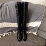 Matisse Thunder Road Over The Knee Studded Moto Tall Black Leather Boots 9 M Photo 3