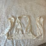 ZARA White Scoop Crop Top Photo 3