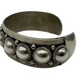 Siam Thailand Vintage Filigree Massive Silver Sterling Cuff Bracelet Pre 1948 Photo 3