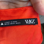 ZARA  ORANGE SATIN TIE BACK CROPPED BLOUSE Photo 5