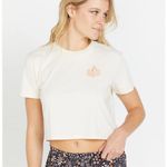 Volcom  ENTERNET TEE - CLOUD Crop T-Shirt Size Medium Photo 1