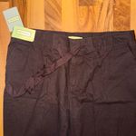 Merona chocolate brown linen blend pants size 18 beach summer lightweight Photo 1