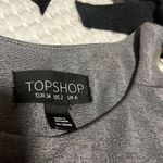 Topshop | Cold Shoulder Bow Top Gunmetal Shimmer Size 2 Photo 7