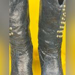 Reba  Black Studded Boots Size 8M Photo 9