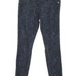 Level 99 Gray Jeans Size 25 Janice Ultra Skinny Snake Animal Skin Print Stretch Photo 0
