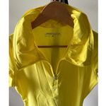 Nike Yellow Funnel Collar Women's Small Golf Short Sleeve Sweat Wick Dri Fit Photo 1