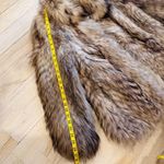 Vintage luxurious Genuine Fur Coat in shades of brown tan and cream Size M Photo 11