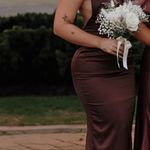 Wedding Guest Dress/Bridesmaid Brown Size 4 Photo 4