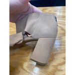 Eileen Fisher Women's Beige Leather Zip Back Block Heel Platform Heels 11 S17 Photo 3