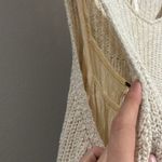 Free People  Oatmeal Cream Combo Raffle Sweater Lined Dress Size small Photo 5