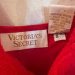 Victoria's Secret Vintage  Long Red Satin Lace Night Gown sz L Photo 9