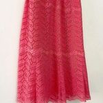 Cosabella Vintage Y2K Lace Midi Slip Dress Punch Pink Size M Photo 7